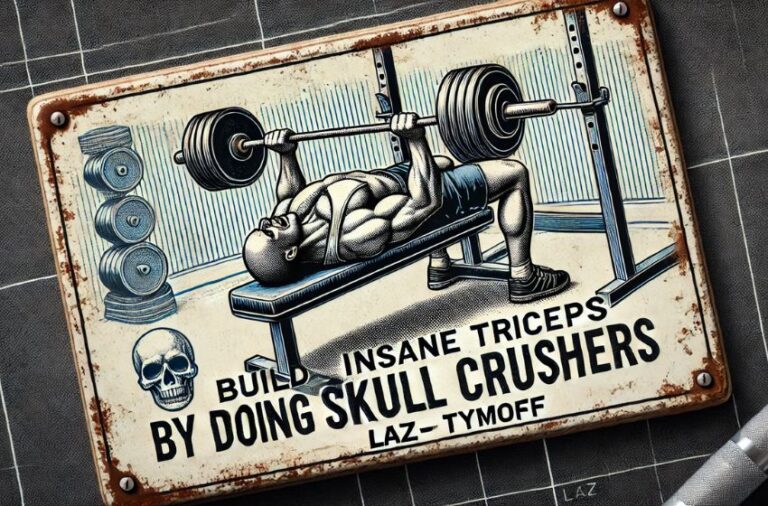 build insane triceps by doing skull crushers - laz - tymoff